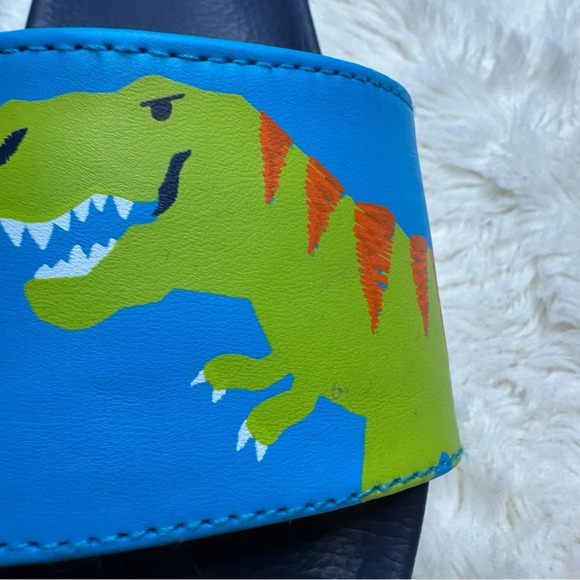 Hatley Slide Sandals Dinosaur Blue & Green Size 1 - Picture 5 of 16